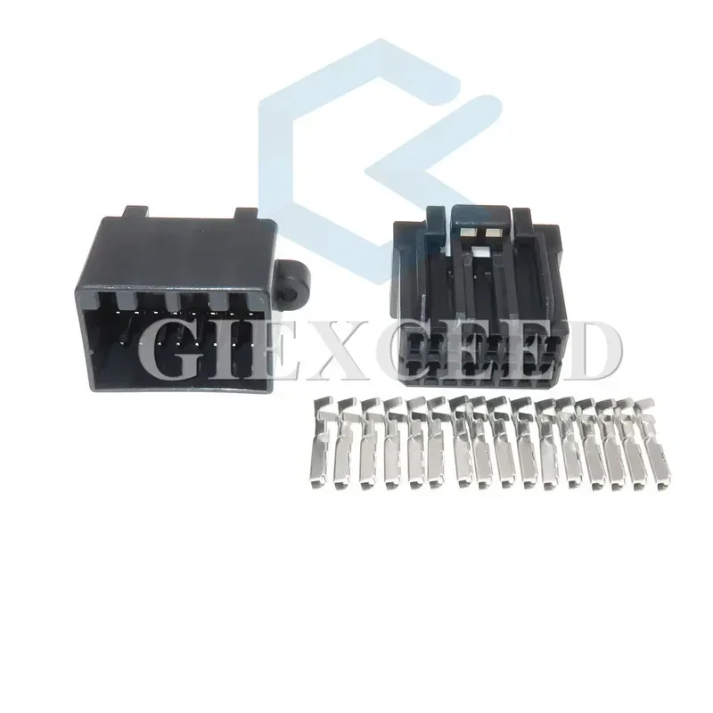 2 Sets 16 Pin 175966-2 Female Male Automotive Electric PCB Socket Automotive Wiring Harness Connector AC Assembly For Honda