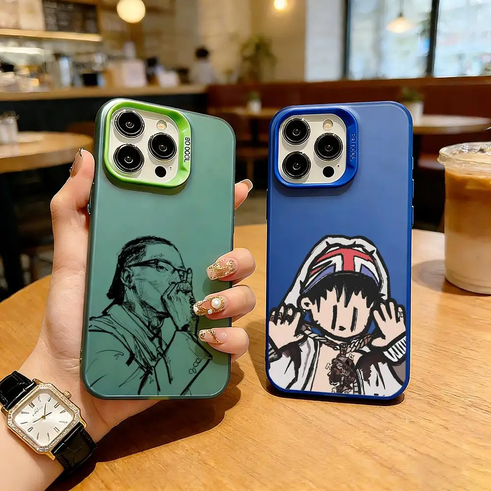 Phone Case TPU Shockproof Silicone Phone Case for Apple iPhone 16/15/14/13/12/11/XS/XR/7 P-Mori Nishii