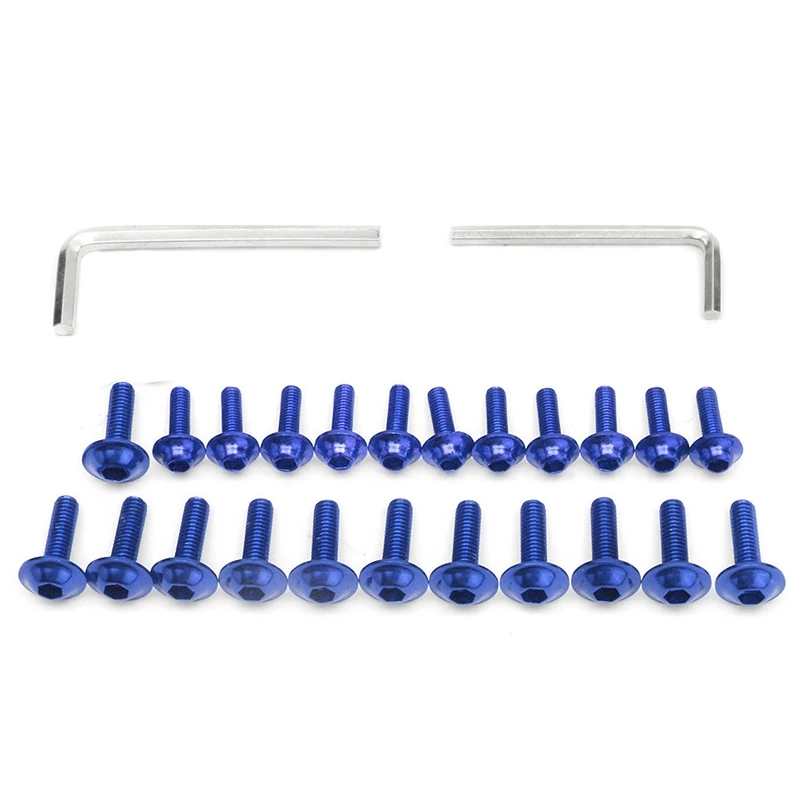 158PCS Universal Motorcycle Fairing Screws Nuts Kit Moto Body Work Bolts Screw For YZF R1 R6 R3 2004- 2008-A08Q