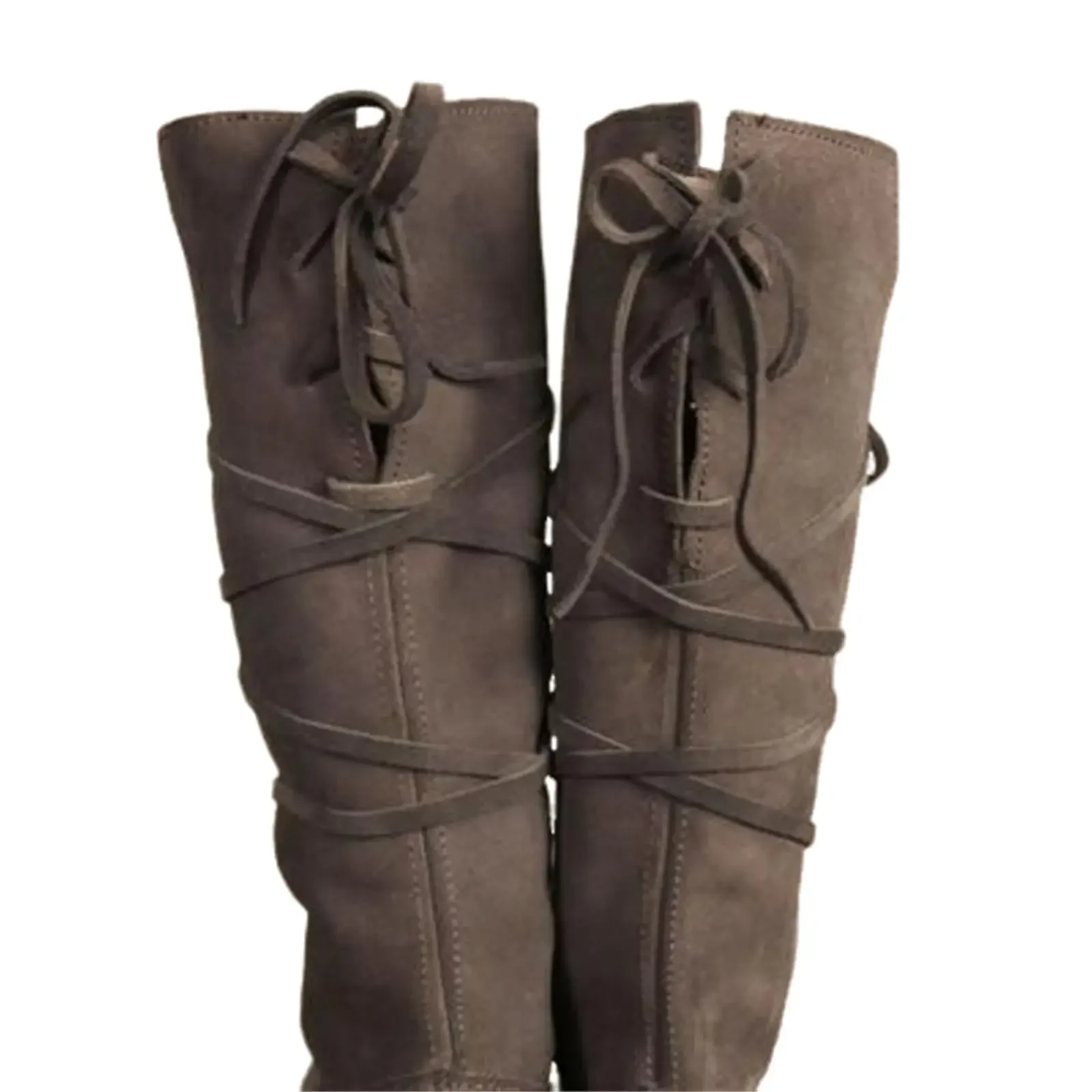 Botas renacentistas para hombre, botas medievales para Cosplay de Halloween, pirata vikingo, Steampunk, Botas Largas para montar para fiesta de Halloween