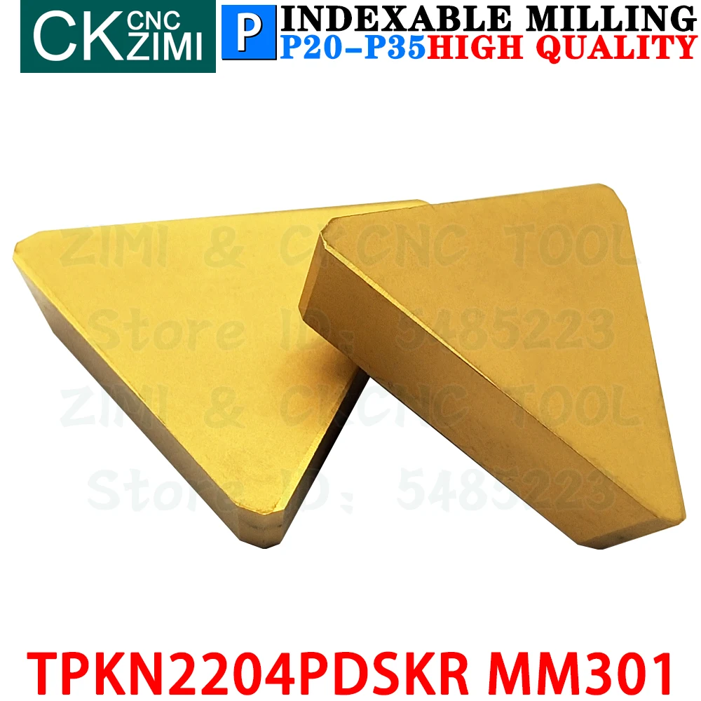 

TPKN2204PDSKR MM301 TPKN 2204 PDSKR MM301 carbide inserts milling inserts tools CNC Indexable Cutting Turning cutter lathe Tool