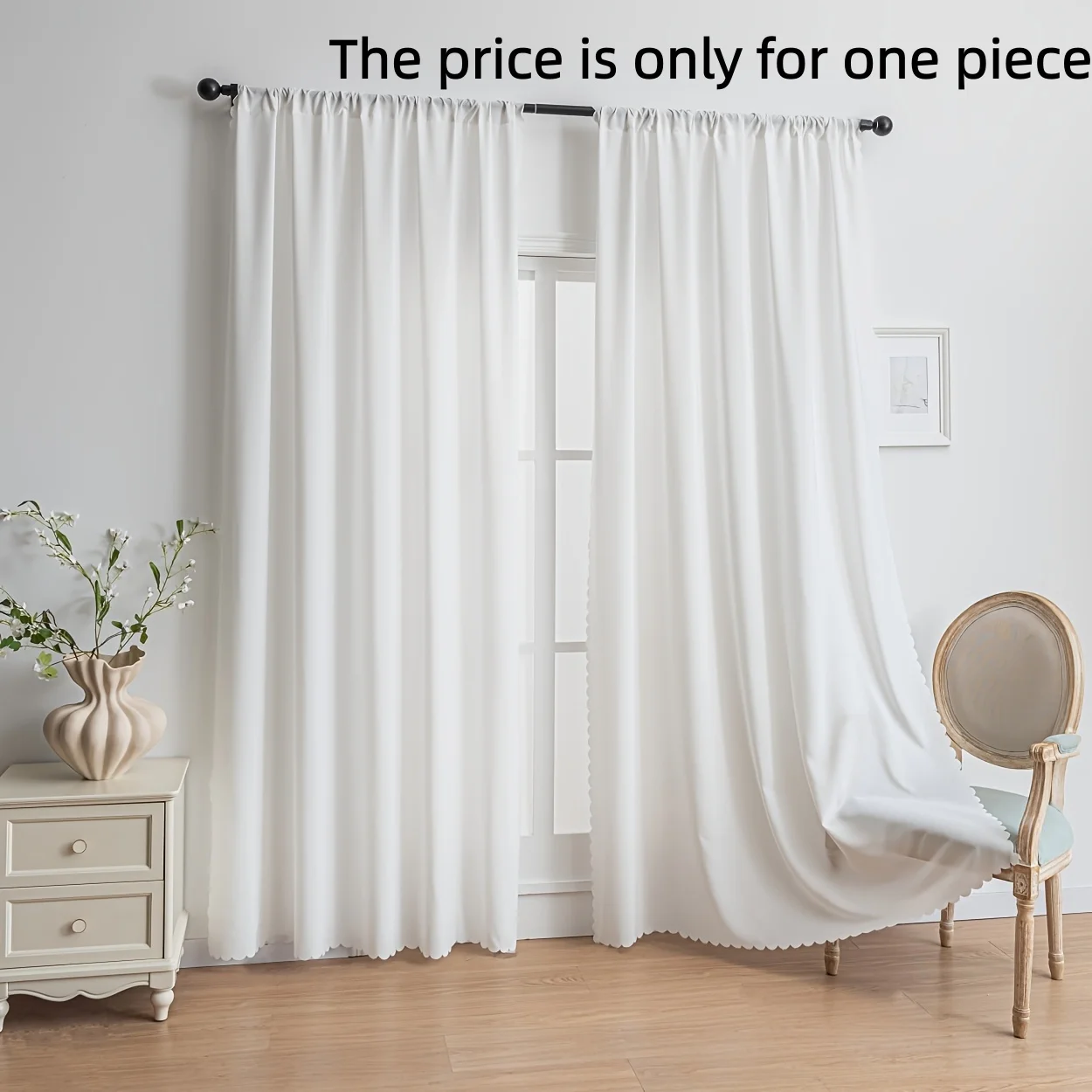 1pc Sheer Curtain, Non-Transparent Privacy Transparent Curtain, Durable Anti-Pull Lace, Easy Install for Living Room Bedroom Din