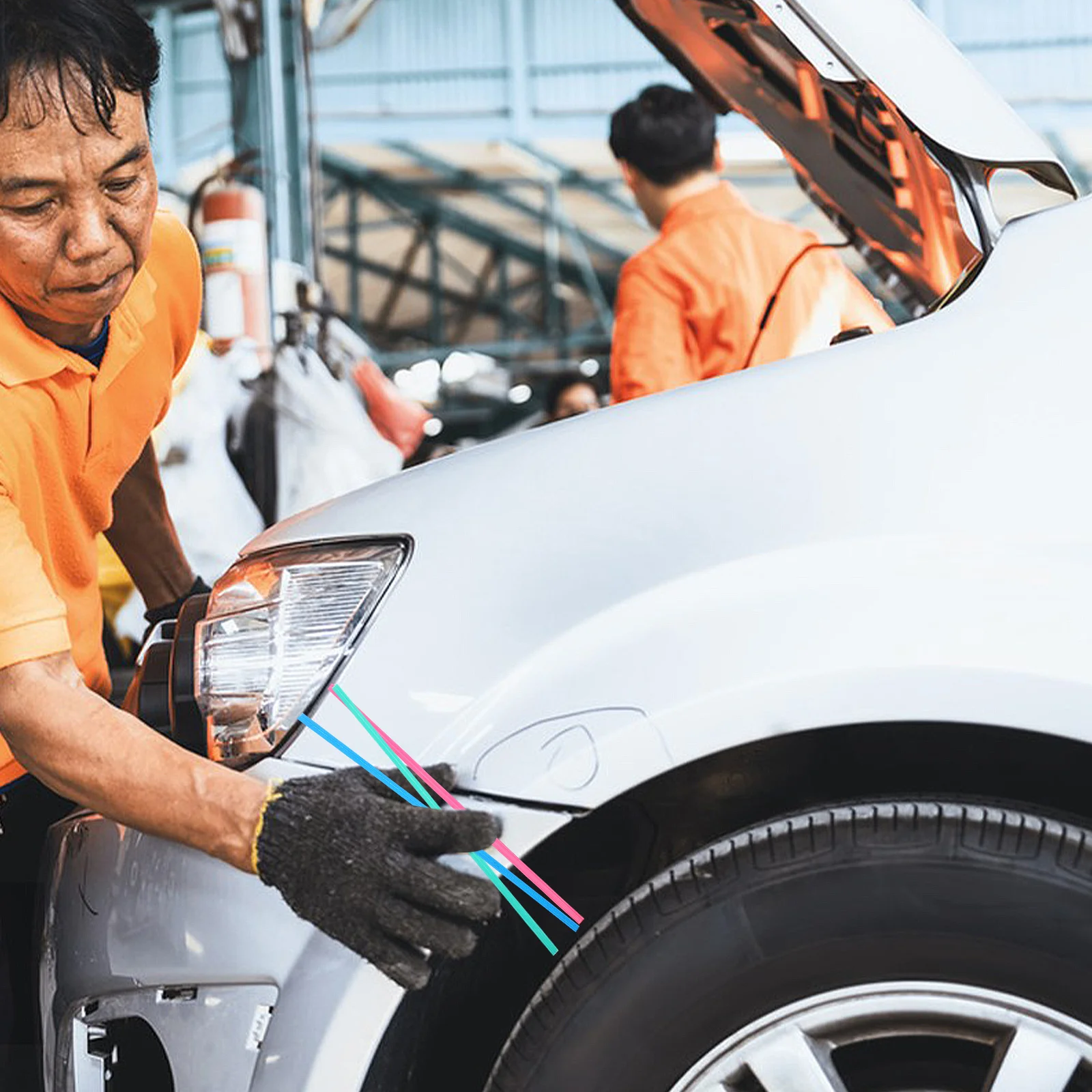 

100pcs Plastic Welding Rods PP Material 20cm Multicolor Car Bumper Sink Pipeline Repair Kit Tools High Strength