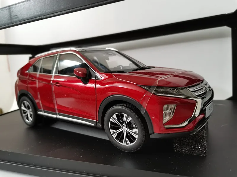 Original guangzhou automóvel mitsubishi yige modelo de carro eclipse cruz 1:18 liga simulação modelo de carro presente em estoque