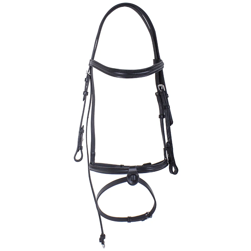 Horse Riding Head Collar and Rope Cowhide leather Halter Riding Horses Reins Equestrian Equipments