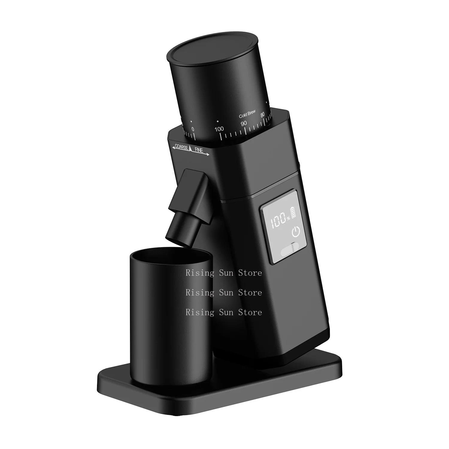 SUS420 cone grinding blade C type USB  LED display touch screen coffee grinder, suitable for indoor and outdoor