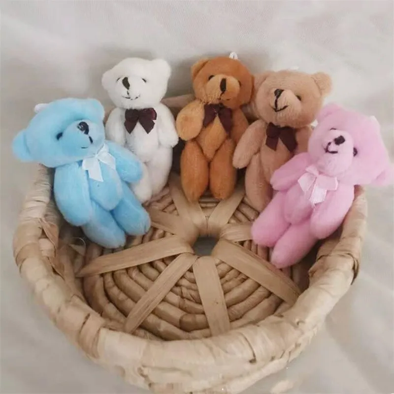 1PCS Mini Joint Bear peluche ripiene piccolo ciondolo carino arti flessibili orso giocattolo regali per bambini Hot New 8CM