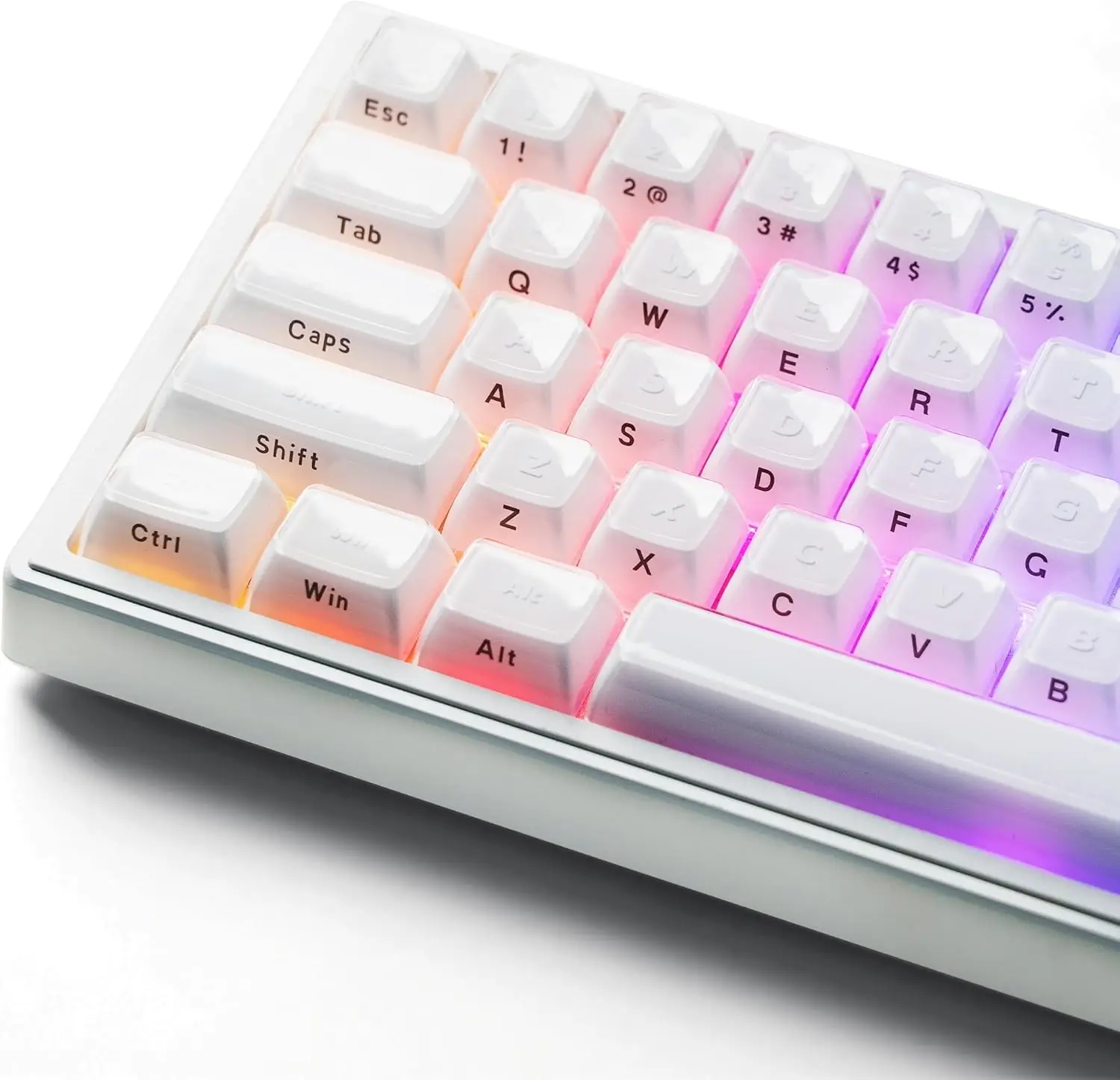 

Белые кастомные кейкапы для механических клавиатур (профиль Cherry MX) для 60%, 75%, 100% механических клавиатур с переключателями Cherry MX