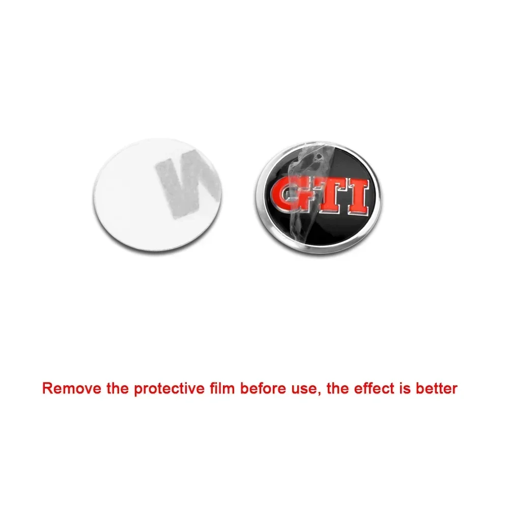 10Pcs Black 3D Car Styling Remote Control Key GTI Logo Small Sticker for VW Jetta Golf Beetle CC EOS R32 MK4 golf 4 motion MTM view 3