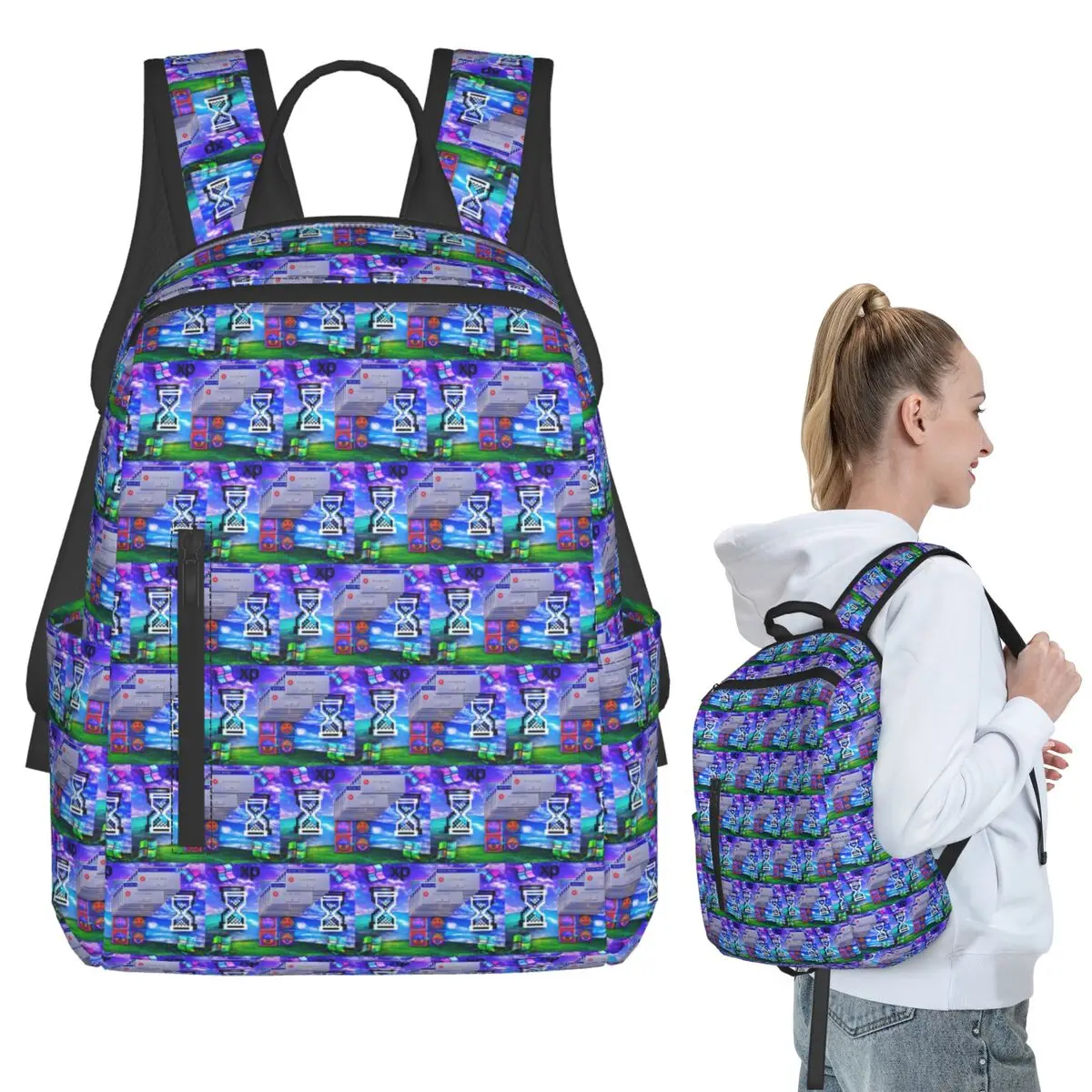 

Bless Backpack Student BookBag Kids School Bag Laptop Shoulder Bags Men Women