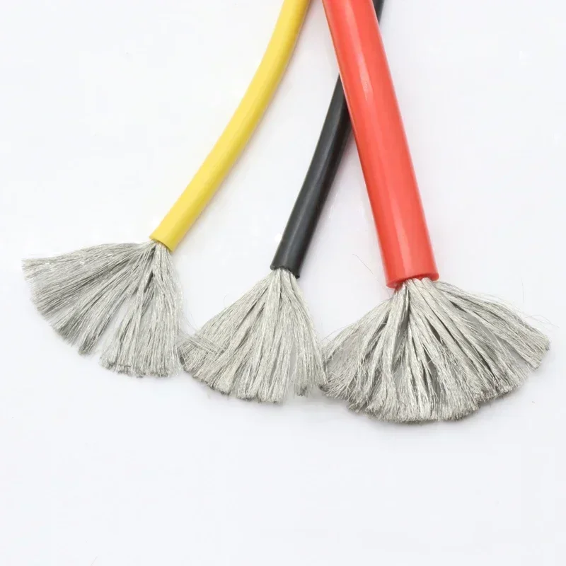 1M Heat-resistant cable 30 28 26 24 22 20 18 16 15 14 13 12 10 AWG Ultra Soft Silicone Wire High Temperature Flexible Copper