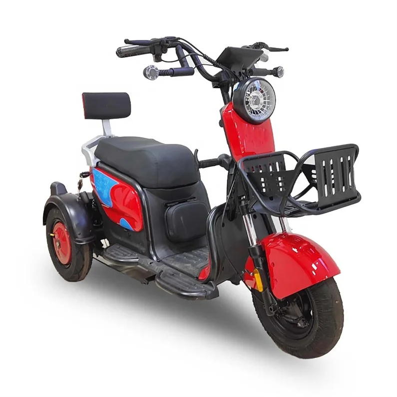 Strong easy  ride Cargo 3 Wheel Motorized Bike electric tricycle for adults