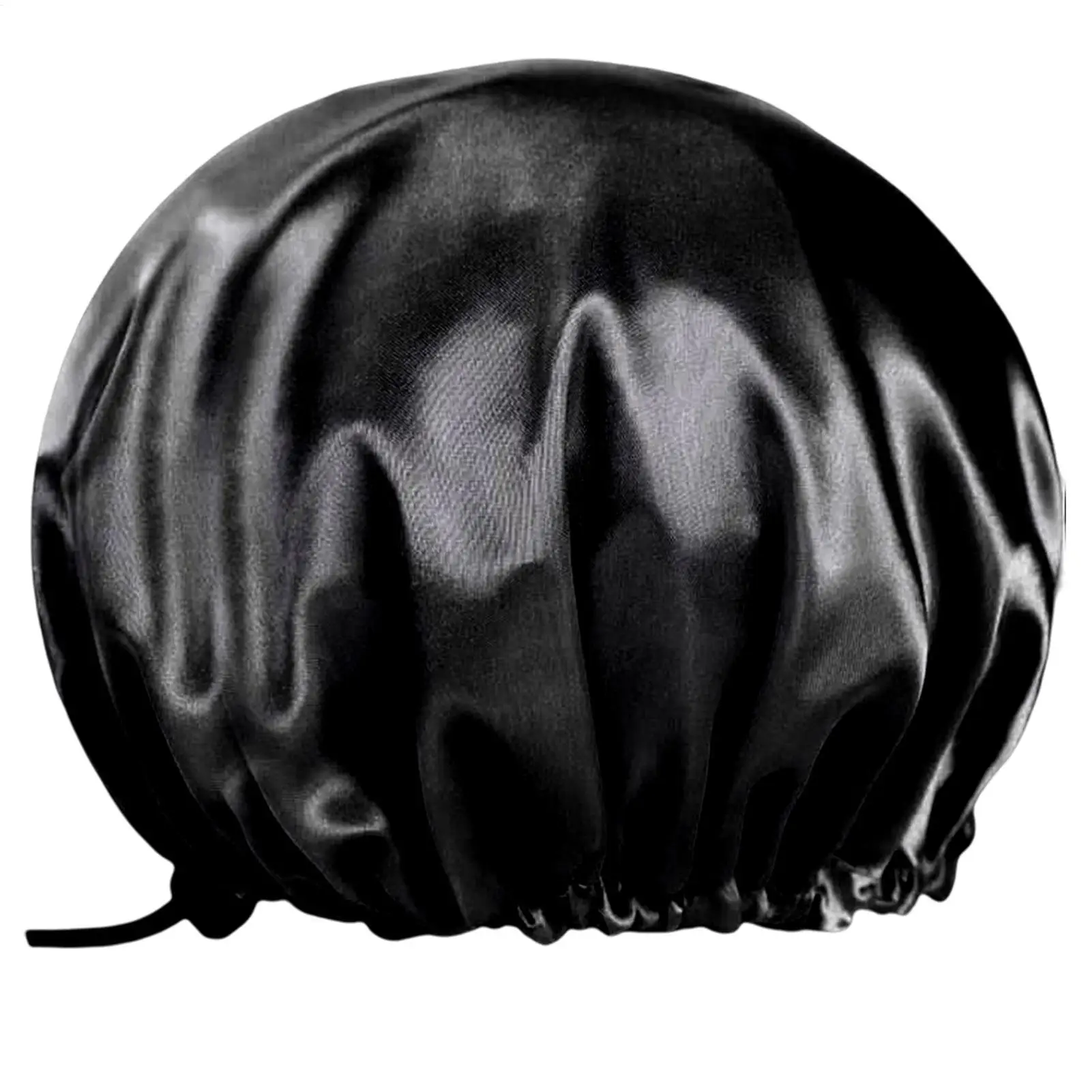 Extra Large Adjustable Shower Cap Double Layer Waterproof Design for Long Thick Hair, Shower, Travel, Camping & Hair Care ﻿
