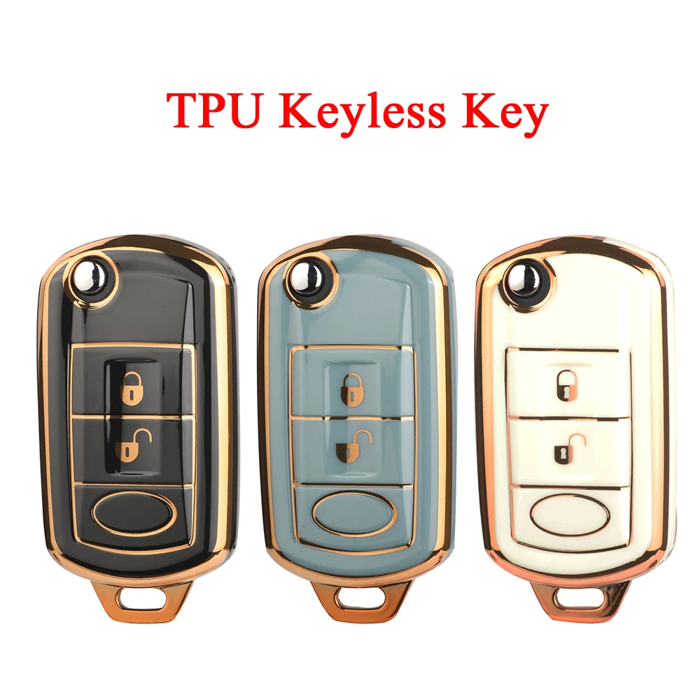 Jingyuqin 3 Button Protected NEW Soft TPU Remote Smart Car Key Case For Land Rover Range Rover Sport LR3 Discovery 3 Accessories