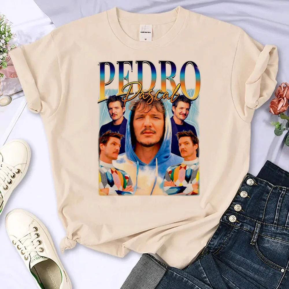 

Женские летние футболки Pedro Pascal, футболка Funny Girl, другие материалы, 00% женская футболка премиум-класса Faion, повседневный топ ort Sve