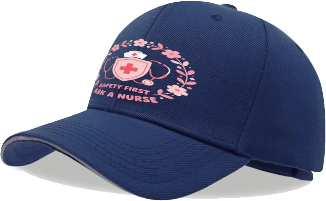 Safety First Ask A Nurse Healthcare Sandwich Baseball Cap
