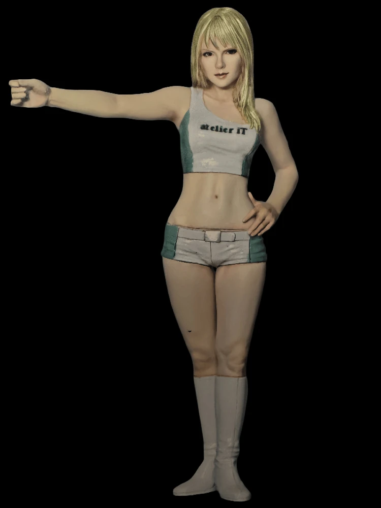 

1/24 Casting Resin Model Assembly Kit, GK， 1 Racing Girl, Unpainted, Needs To Be Assembled