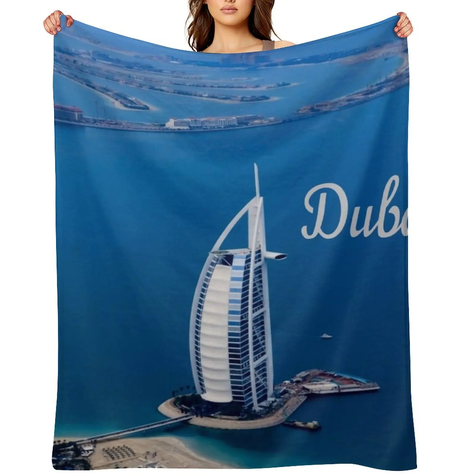 

Dubai UAE Burj Al Arab Throw Blanket Plush Luxury Brand Sleeping Bag valentine gift ideas Blankets