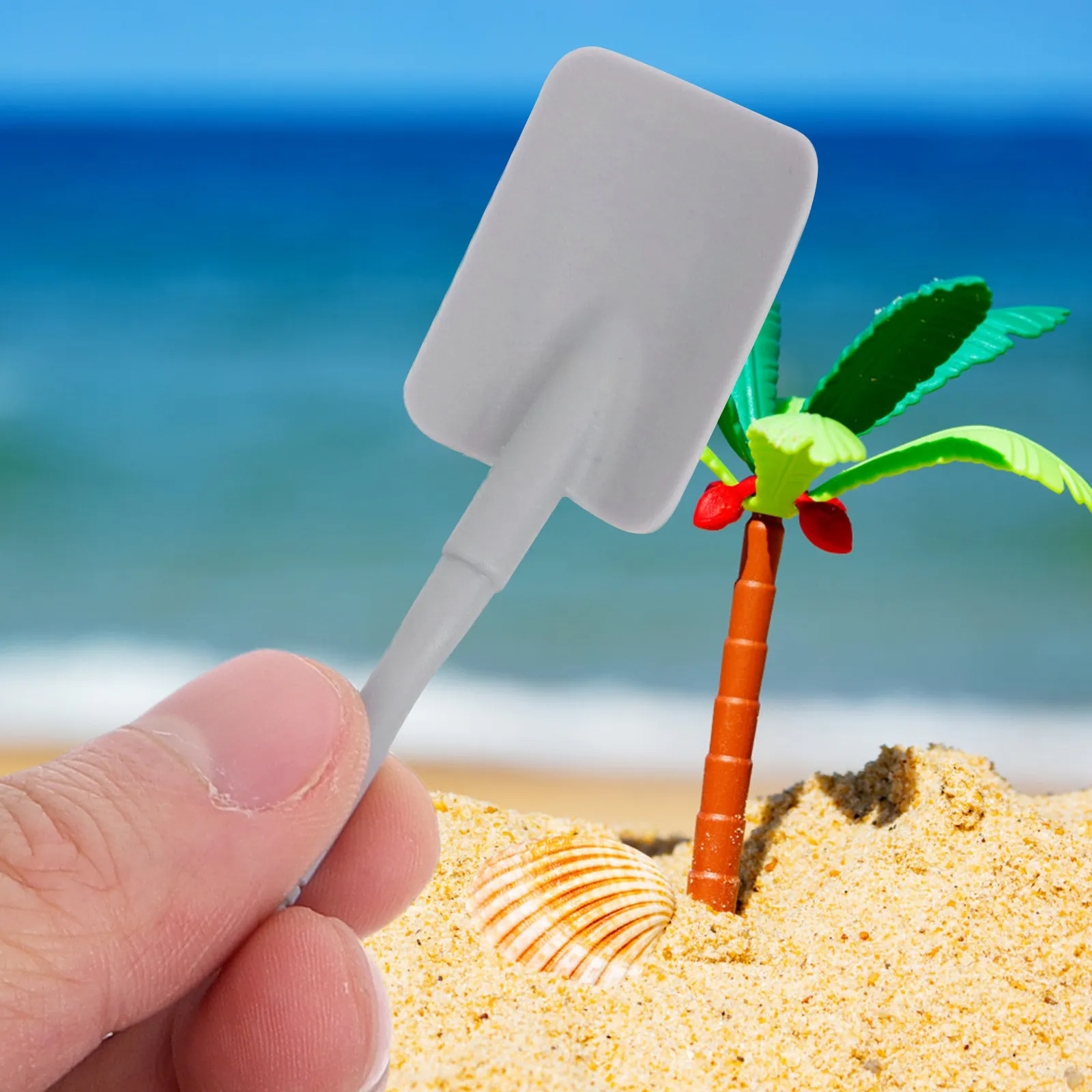 10Set Easy Grip Garden Tools for Kids Shovel Rake Hoe Designed for Sand Beach Play Digging Planting Outdoor Yard Travel Fun