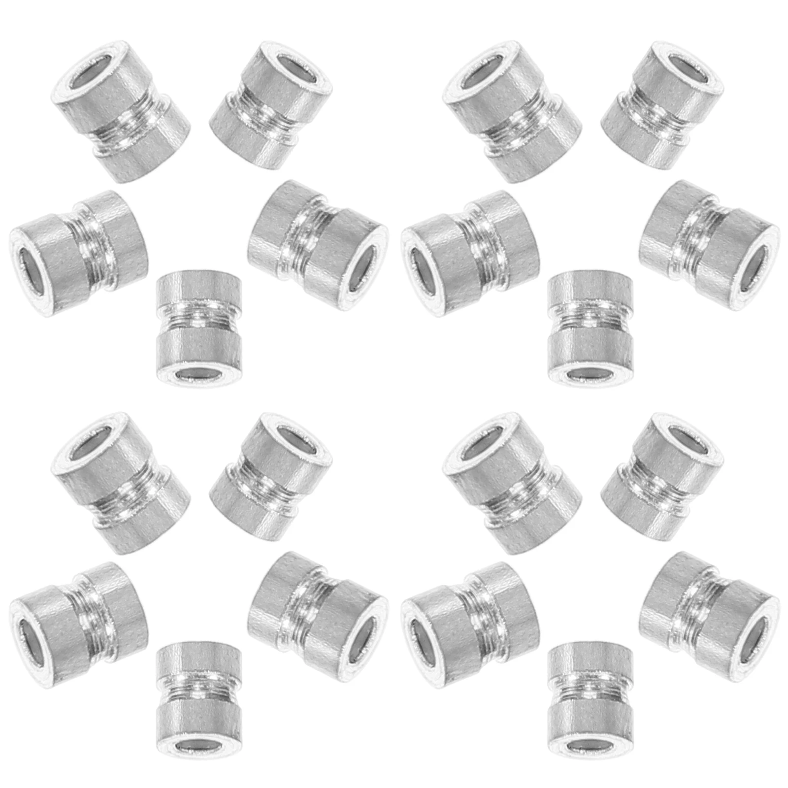 

20Pcs Acoustic Guitar String Beads Metal Replacement Durable Parts Folk Guitar Bridge Pins String Pins Accessories