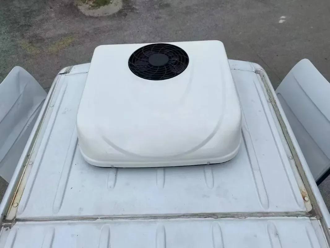 12V RV Rooftop Parking Cooler Air Conditioner for Car Truck 12volt 24/48V Electric Roof AC System Auto Parking Air Conditioning
