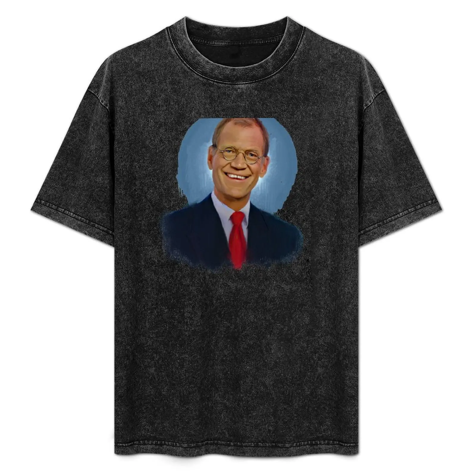 

DAVID LETTERMAN- Famous standup comedian Portraits T-Shirt kawaii clothes oversized graphic tee affliction shirts men t shirts