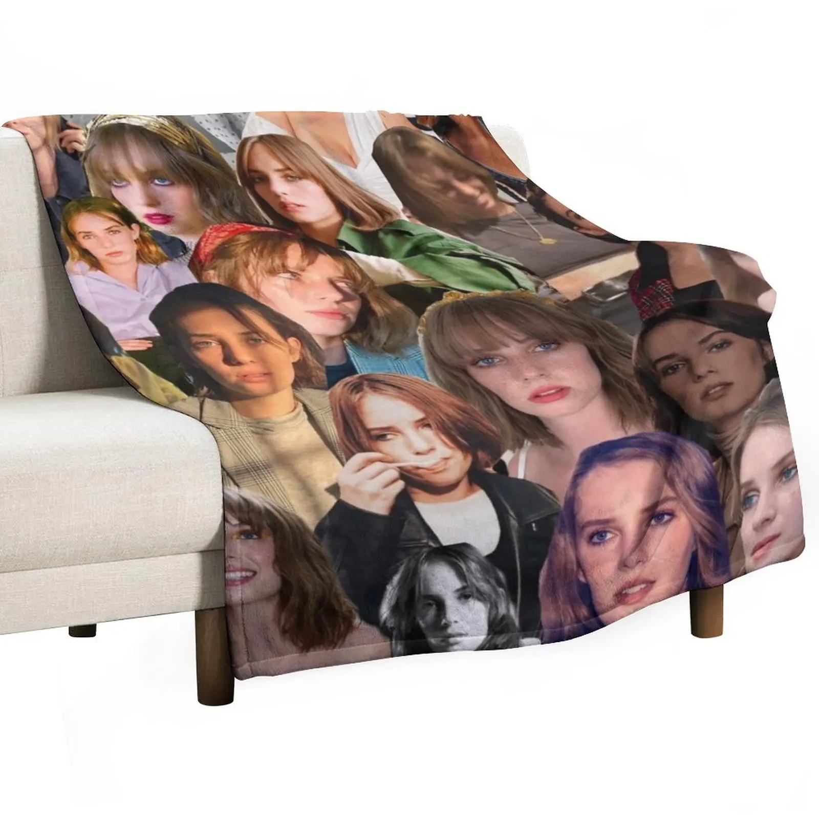 

Maya Hawke Collage Throw Blanket Decorative Sofas Fashion Sofas sofa bed for winter Blankets