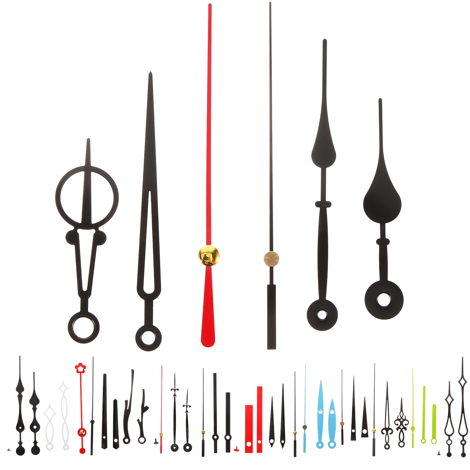 

15 set Hands Set Modern Mute Replacement For Wall Clock Repair Diy Accessories Plastic Clock Parts Kit Home Decor