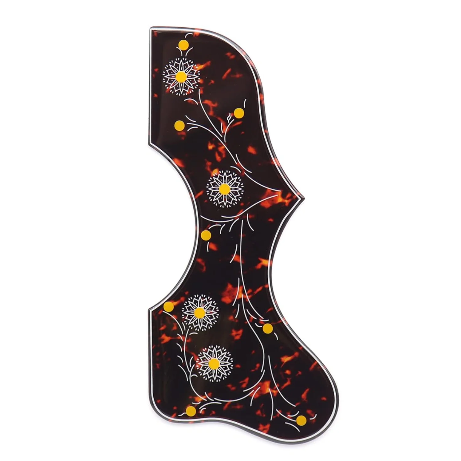 

Acoustic Guitar Thickened Pickguard 2mm Self-Adhesive for J200 SJ200 Style Replacement Brown