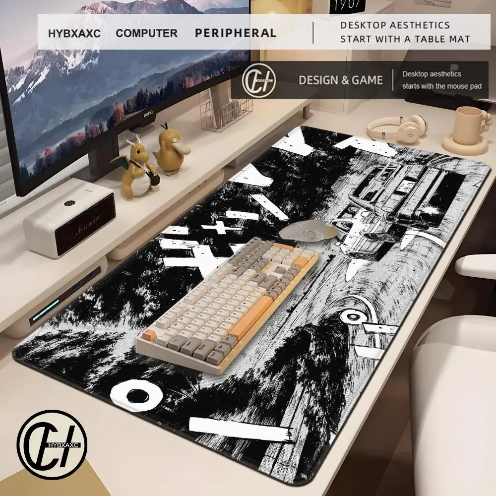 HD Large Keyboard Mousepad XXL PC Deskpad Office Accessories Deskmat I-Initial D AE86 Mousemat Computer Extended Mousepads Rug