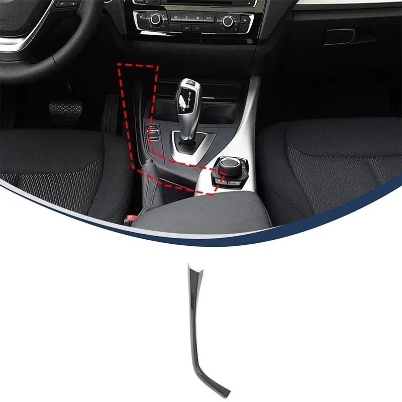 

For BMW 1 2 Series F20 F21 F22 F23 2012-2018 Real Carbon Fiber Car Multimedia Decorative Panel Sticker Car Accessories 1Pcs