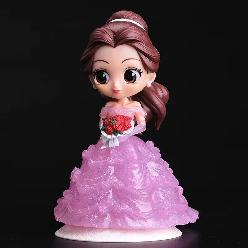 Disney Matrimonio Principessa Bellezza Biancaneve Ariel Cenerentola Sposa Modello Decorazione desktop animata Action figure a mano
