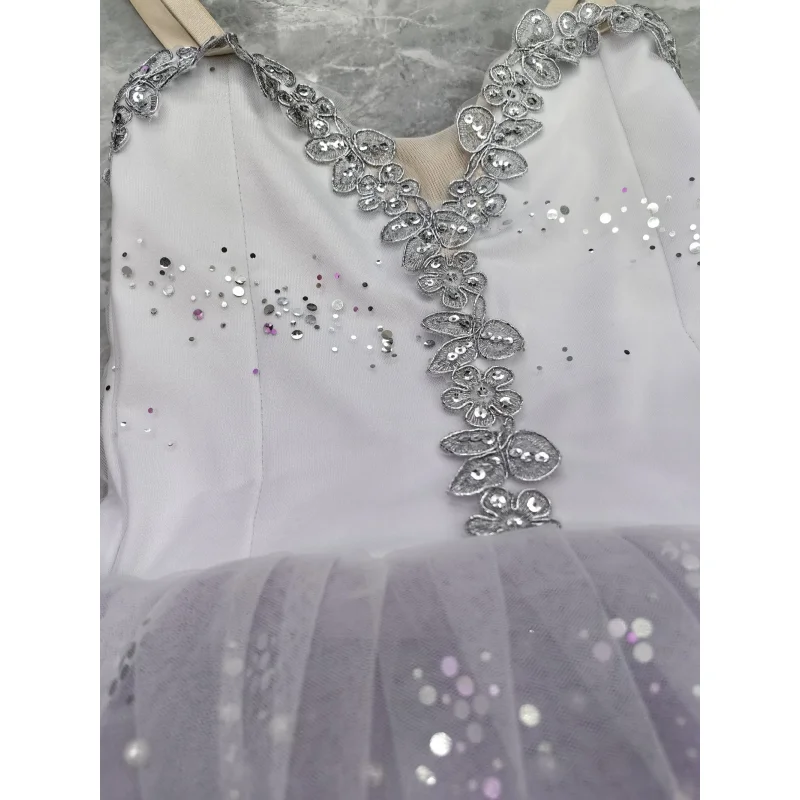 Adult Romantic Tutu Ballet Dress For Girls Kids Women Ballerina Dress Performance Ballet Dance Dress Contemporary Dance Costumes