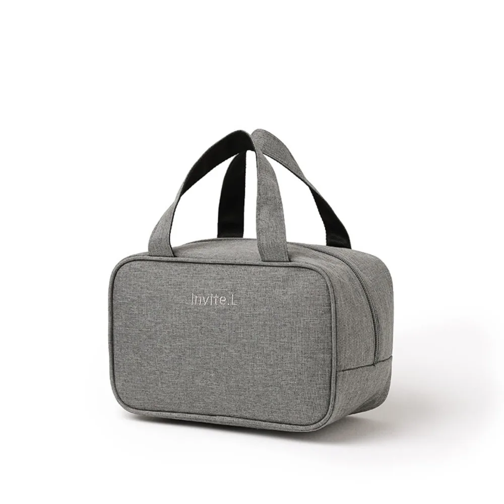 

Portable Foldable Insulated Bag Double Layer Large Capacity Insulated Lunch Bag Leak-Proof Commuting Cooler Lunch Handbag Unisex