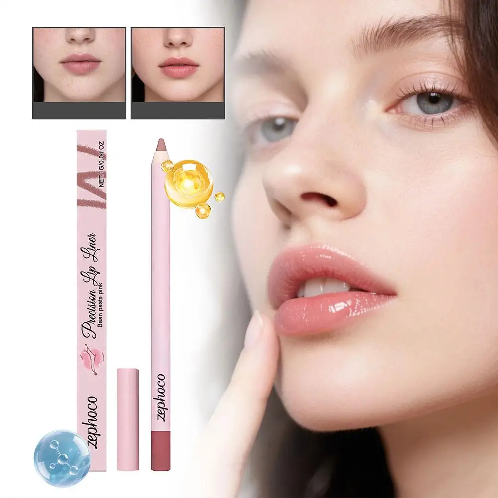 1pcs Long Lasting Lip Liner Pencil Highly Pigmented Lip Contour Plumping Lip Makeup Smudge Proof Daily Lip Cosmetic