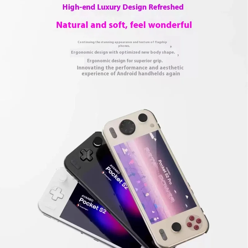 AYANEO Pocket S2 Konsol Game Android G3 Gen3 Layar IPS 6.3 inci 2K dengan Joystick TMR, Hall Trigger, RGB, Mini Handheld Gamer