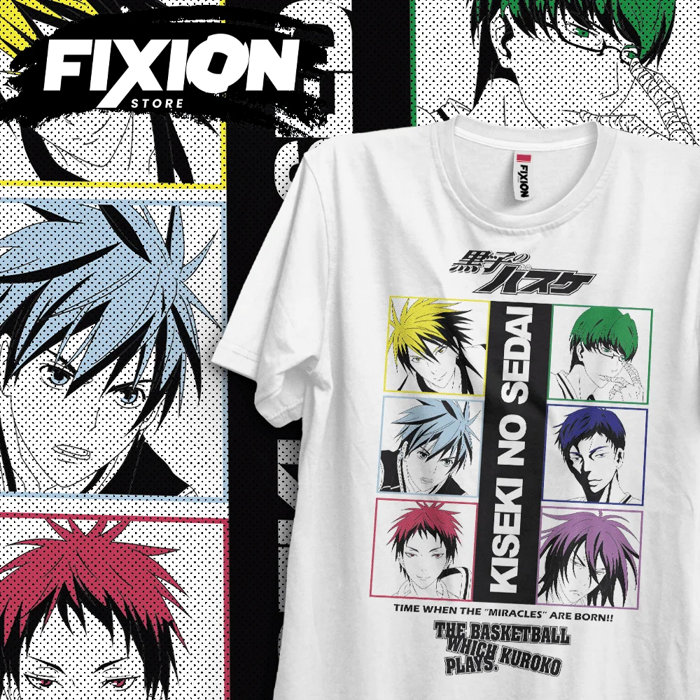 Kuroko no Basket – Kiseki no Sedai Anime T Shirt Manga Gift For Anime Lover All Size Cotton