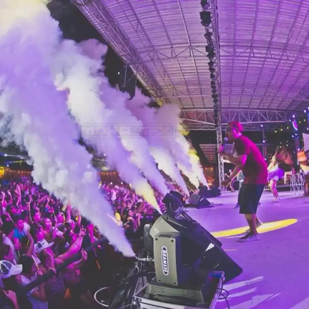 CO2 Cannon DMX Co2 Jet เครื่อง Stage Effects ดิจิตอล Co2 Jets สำหรับไนท์คลับทนทานวาล์วสเปรย์8M ควันสำหรับ Dj Club