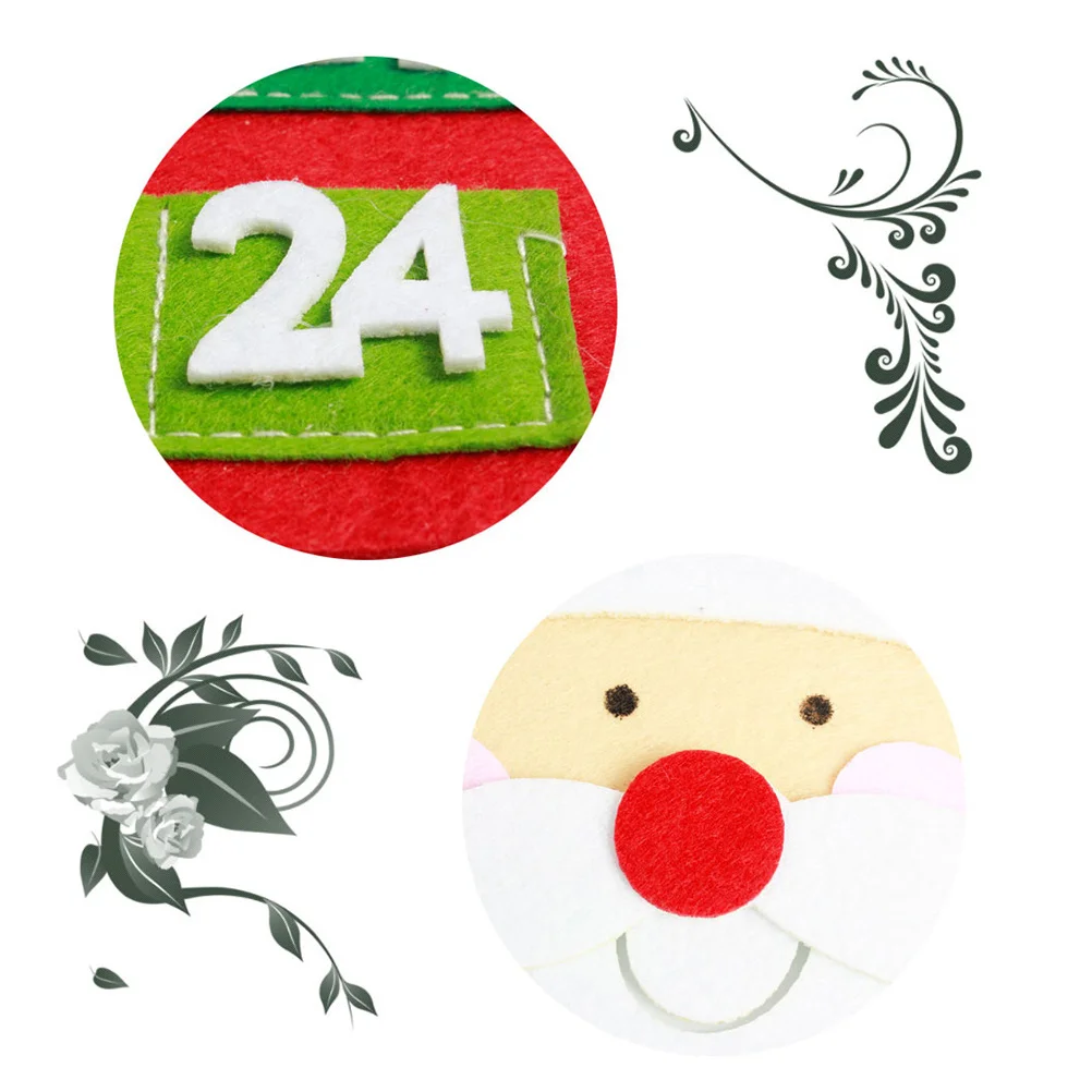 

Christmas Calendar Pendant With Festive Elements For Home Office Bedroom Party Xmas Tree Decoration Advent Hanging