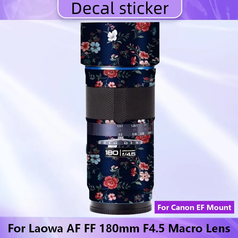 

Защитная пленка-наклейка для объектива Laowa AF FF 180mm F4.5 Macro для Canon EF Mount, виниловая пленка для корпуса объектива, защитное покрытие