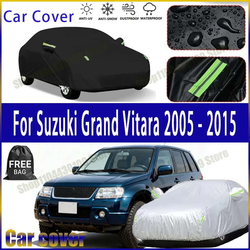 For Suzuki Grand Vitara 2005-2015 Car Cover Outdoor Waterproof Snowproof Sunshade, Winter & Summer Auto Protection