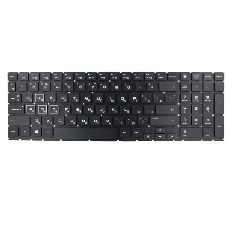 

XIN-Russian-US RGB Backlight Laptop Keyboard For HP OMEN tpn-C143 -q211 15-DC 15-DH 15-DC-1044nw 15-dc0010nr 15-dc0011nw