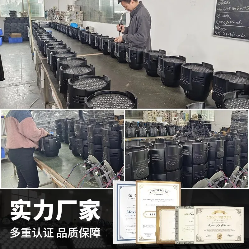 Projecteur LED Coloré à Haute Luminosité, Éclairage de Scène pour Documents Entiers, 54 W, 3W