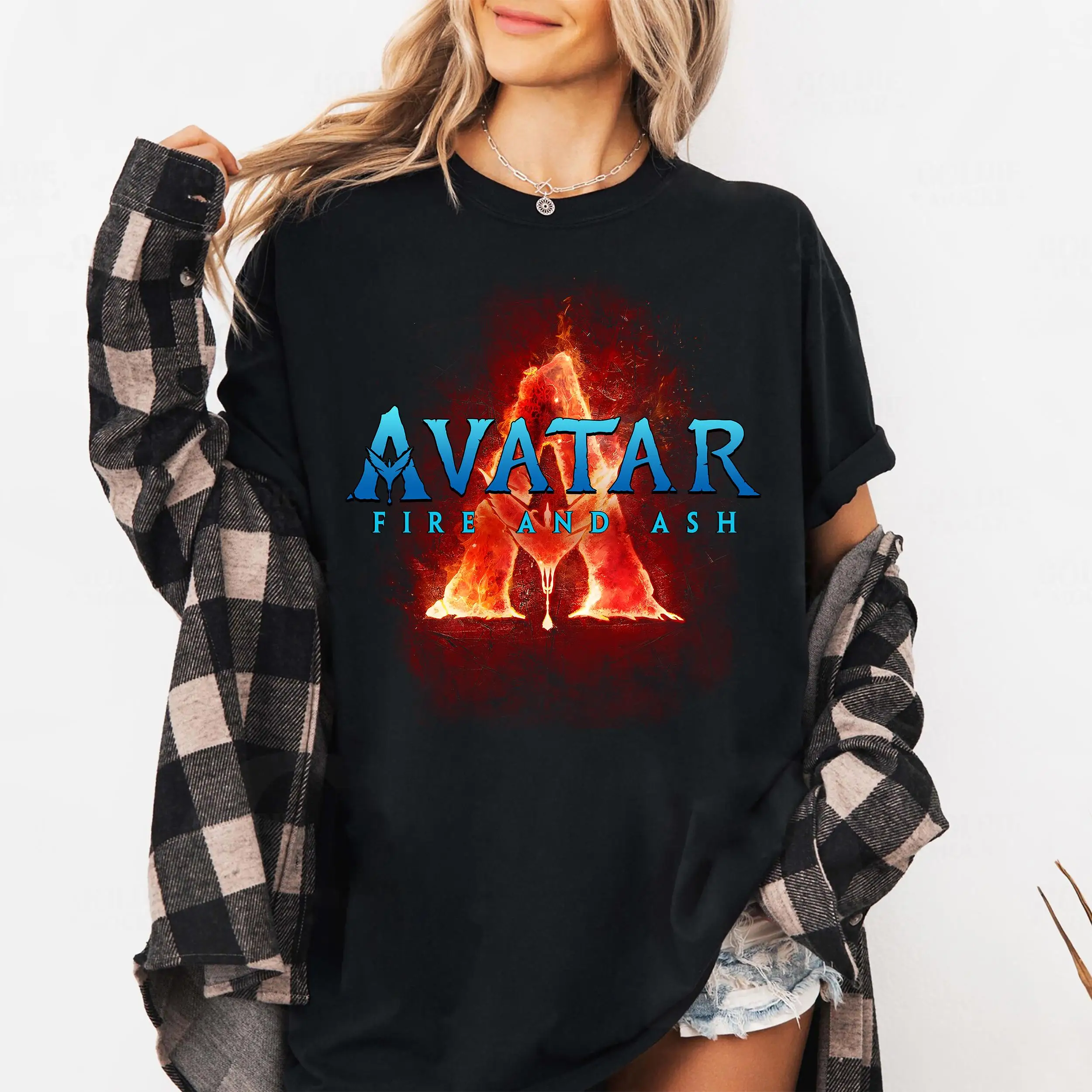 

Avatar Fire and Ash Shirt, Avatar Movie Lovers Tee Summer Men's and Women's Loose and Breathable T-shirt Top