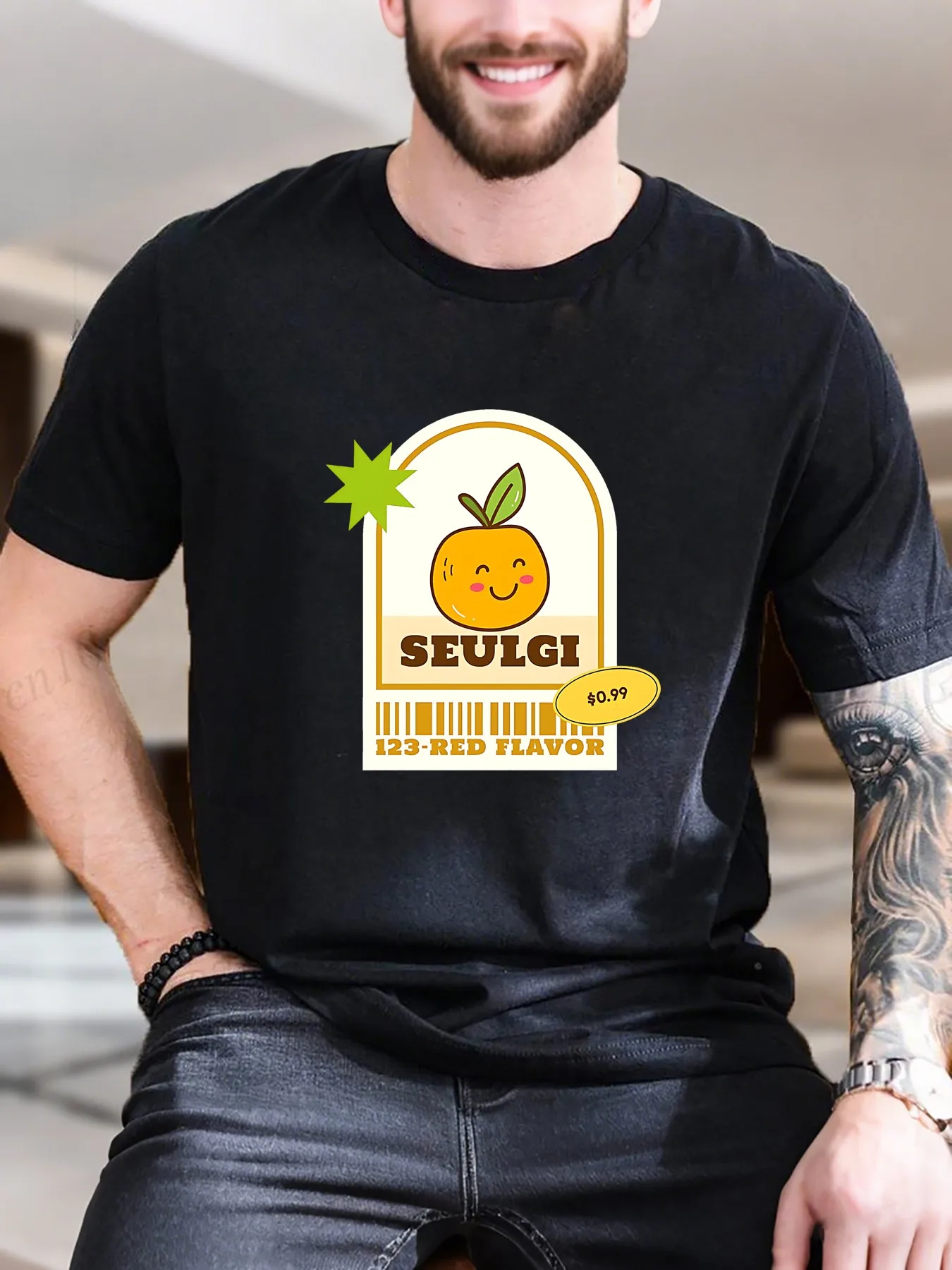 

New Arrival Fashion Men's Stylish Print Short Sleeve T-Shirt 100% Cotton Comfortable Breathable Casual Versatile Streetwear Men's Clothing