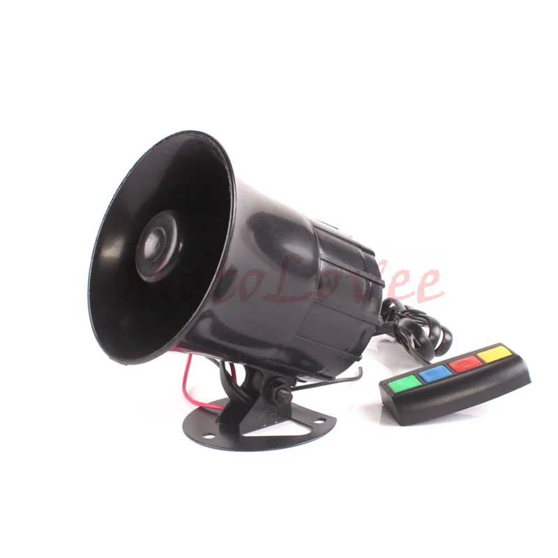 MotoLovee 12V Motorcycle 4 Sound Loud Security Horn Vehicle Emergency Alarm Loudspeaker for E-bike Truck Moped Modificatio