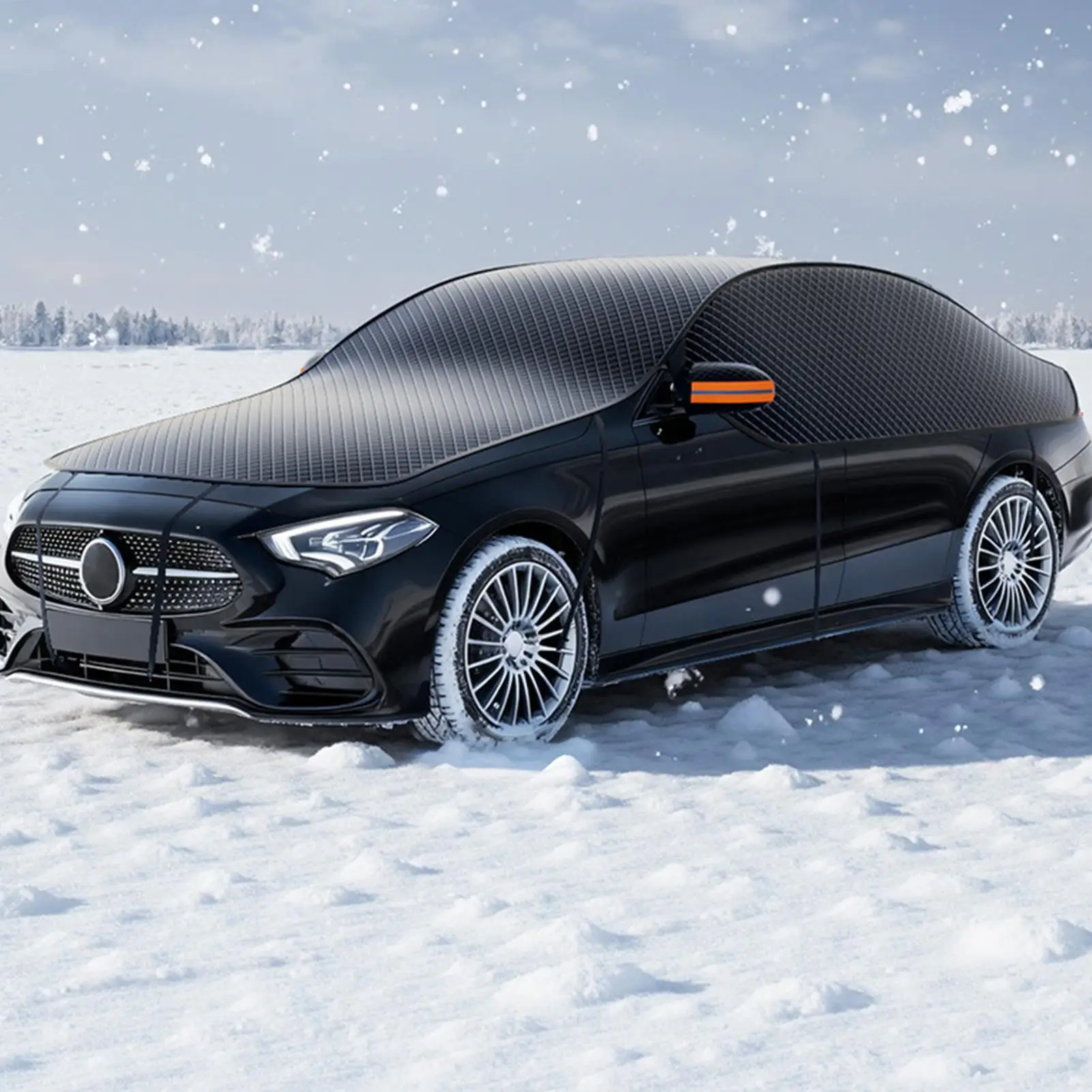 

Чехол на лобовое стекло для льда и снега, лобовое стекло автомобиля, защита от мороза, защита от льда для зимней парковки на открытом воздухе, автофургона