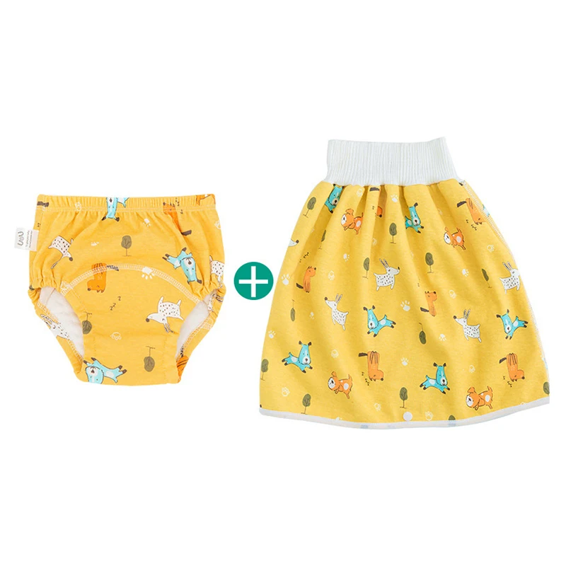 Baby Diaper Waterproof Skirt Infant Leak-proof Urine Training Pants Cloth Diapers Kids Nappy Sleeping Bed Potty Trainining Items