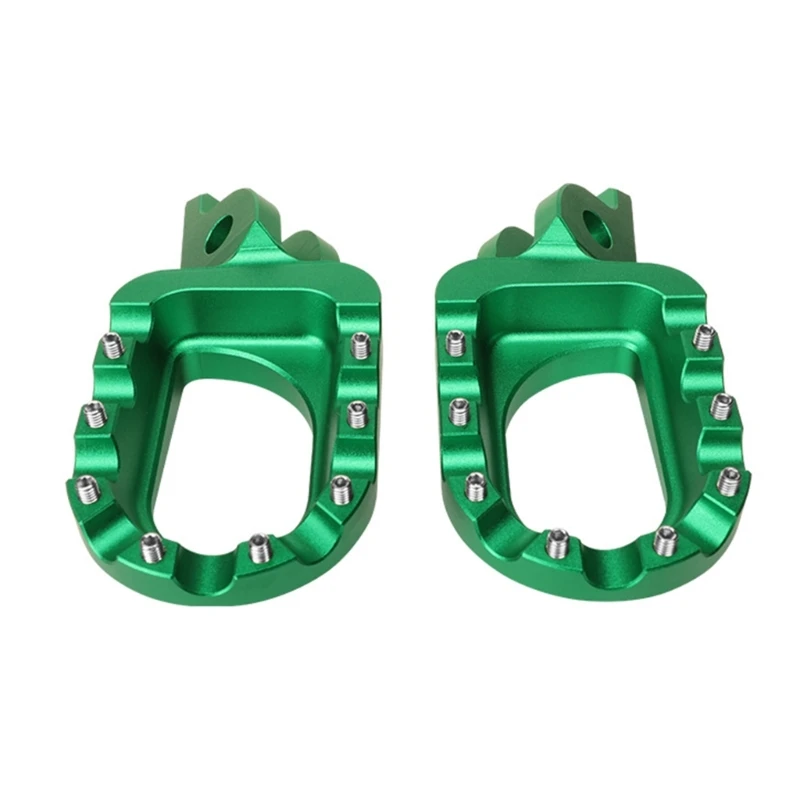 Motocross Foot Pegs Pedals with Antislip Teeth Enhanced Durability Suitable for Stability Easy Install Aluminum Build 2x