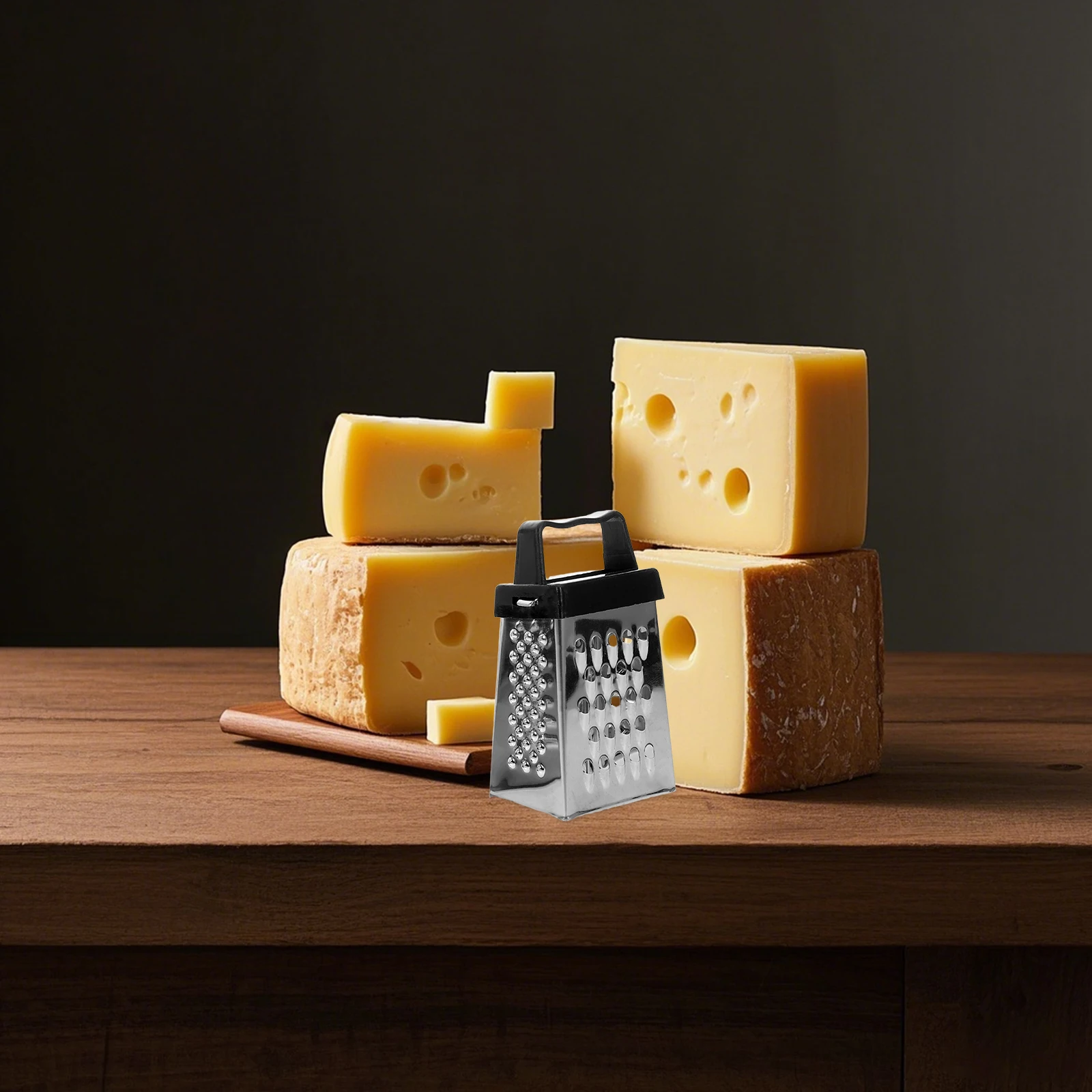 

8Pcs Four-Sided Mini Stainless Steel Cheese Grater Box Grater Kitchen Tool for Shredding Cheese Vegetable Garlic Carrot